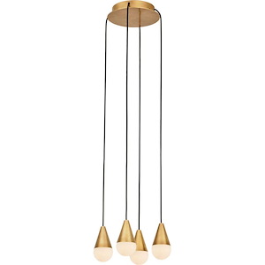 Cupola - 4.3W 4 LED Chandelier-4.7 Inches Tall and 10.5 Inches Wide - 1336580