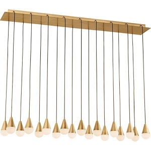 Cupola - 4.3W 18 LED Chandelier-4.7 Inches Tall and 11 Inches Wide - 1336581