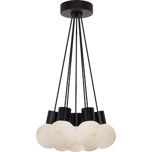 Mina - 54W 7 LED Small Chandelier-7.6 Inches Tall and 14 Inches Wide - 1336445