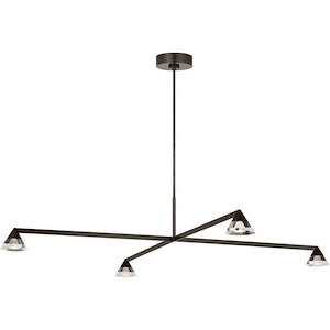 Midrand - 31.9W 4 LED Crystal Chandelier-9.1 Inch Tall and 52 Inch Wide - 1376756
