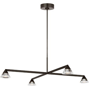 Midrand - 31.9W 4 LED Crystal  Chandelier-9.1 Inch Tall and 37.4 Inch Wide - 1376757