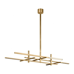 Cityscape - 38.1W 6 LED Stacked X-Large Linear Chandelier-10.1 Inches Tall and 26.1 Inches Wide - 1336608