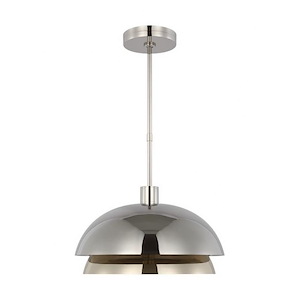 Shanti - 12W 1 LED Large Pendant In Contemporary Style-12.2 Inches Tall and 20.5 Inches Wide - 1292339