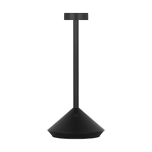 Moneta - 2.4W 1 LED Short Accent Rechargeable Table Lamp-9 Inches Tall and 4.3 Inches Wide - 1336696