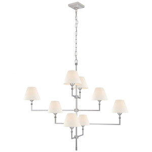 Jane - 8 Light Large Offset Chandelier In Casual Style-41 Inches Tall and 47.75 Inches Wide - 1112030