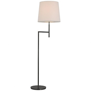 Clarion - 15W 1 LED Bridge Arm Floor Lamp In Modern Style-59 Inches Tall and 15 Inches Wide
