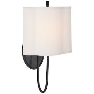 Simple Scallop - 1 Light Wall Sconce In Modern Style-16 Inches Tall and 9.25 Inches Wide - 1327945