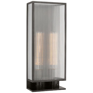 York - 16W 2 LED Double Box Wall Sconce In Modern Style-24.25 Inches Tall and 10 Inches Wide - 1314513