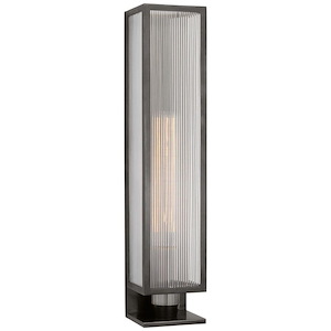 York - 8W 1 LED Single Box Outdoor Wall Sconce In Modern Style-24.25 Inches Tall and 5 Inches Wide