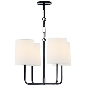 Go Lightly - 4 Light Small Chandelier In Modern Style-14.75 Inches Tall and 15.75 Inches Wide