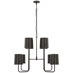 Go Lightly - 52W 8 LED Extra Large 2-Tier Chandelier In Modern Style-25.25 Inches Tall and 30 Inches Wide