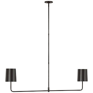 Go Lightly - 13W 2 LED Linear Chandelier In Modern Style-15.5 Inches Tall and 54 Inches Wide
