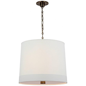 Simple Banded - 2 Light Hanging Pendant In Modern Style-20 Inches Tall and 24 Inches Wide