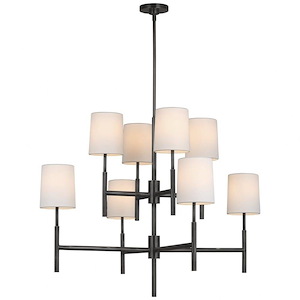 Clarion - 52W 8 LED Large 2-Tier Chandelier In Modern Style-29 Inches Tall and 37.25 Inches Wide