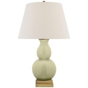 Gourd Form - 1 Light Small Table Lamp In Traditional Style-26 Inches Tall and 16 Inches Wide