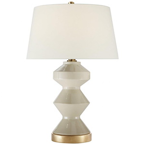 Weller - 1 Light Zig-Zag Table Lamp In Modern Style-27.5 Inches Tall and 19 Inches Wide - 1327972