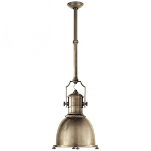 Country Industrial - 1 Light Small Pendant