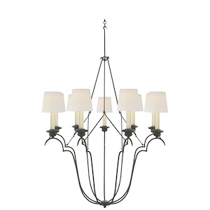 Belvedere - 9 Light Chandelier-53.75 Inches Tall and 32.5 Inches Wide