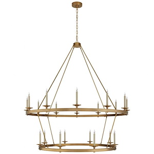 Launceton - 20 Light XX-Large 2-Tier Chandelier In Modern Style-65 Inches Tall and 63.5 Inches Wide - 1112075