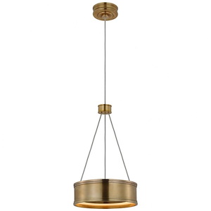 Connery - 18W LED Ring Pendant In Modern Style-16 Inches Tall and 10 Inches Wide