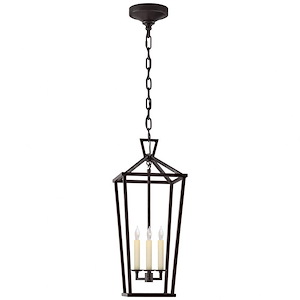 Darlana - 3 Light Large Tall Lantern In Casual Style-23.75 Inches Tall and 9.75 Inches Wide - 1112080