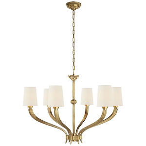 Ruhlmann - 6 Light Large Chandelier In Modern Style-24.25 Inches Tall and 35.25 Inches Wide