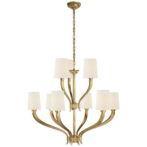 Ruhlmann - 9 Light 2-Tier Chandelier In Modern Style-31.75 Inches Tall and 35 Inches Wide