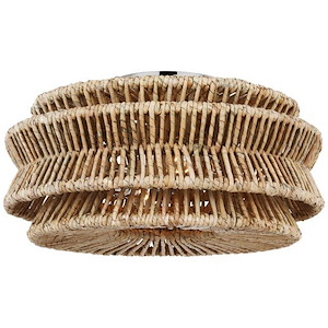 Antigua - 30W 2 LED Large Drum Semi-Flush Mount-8.25 Inches Tall and 16 Inches Wide - 1328008