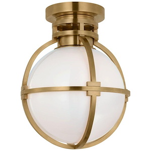 Gracie - 5W 1 LED Captured Globe Flush Mount In Modern Style-13 Inches Tall and 10 Inches Wide - 1314535