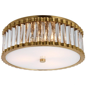 Kean - 19.5W 3 LED Flush Mount In Modern Style-5.5 Inches Tall and 14.25 Inches Wide