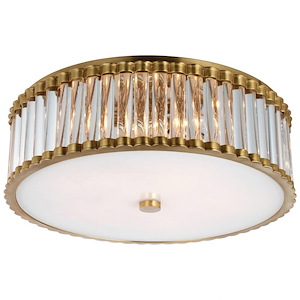 Kean - 32.5W 5 LED Flush Mount In Modern Style-6 Inches Tall and 18.25 Inches Wide