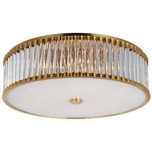 Kean - 90W 6 LED Flush Mount In Modern Style-7 Inches Tall and 24.25 Inches Wide - 1112090