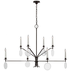 Danvers - 44W 8 LED Grande 2-Tier Chandelier In Traditional Style-36.75 Inches Tall and 56 Inches Wide - 1225151