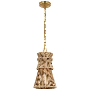 Antigua - 15W 1 LED Pendant In Modern Style-18.75 Inches Tall and 10.5 Inches Wide