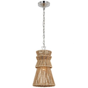 Antigua - 15W 1 LED Pendant-18.75 Inches Tall and 10.5 Inches Wide
