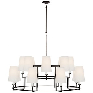 Modica - 104W 16 LED X-Large Ring Chandelier In Casual Style-21.5 Inches Tall and 51 Inches Wide