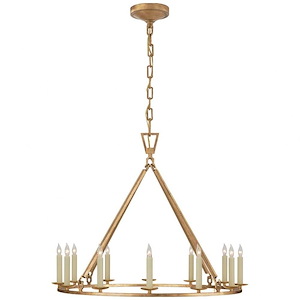 Darlana - 12 Light Medium Single Ring Chandelier In Casual Style-24.5 Inches Tall and 30 Inches Wide - 1112100