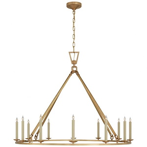 Darlana - 12 Light X-Large Single Ring Chandelier In Casual Style-38.75 Inches Tall and 50 Inches Wide - 1112101
