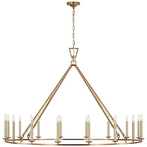 Darlana - 88W 16 LED Oversized Single Ring Chandelier-41.5 Inches Tall and 61.25 Inches Wide - 1328037