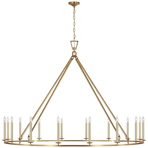 Darlana - 88W 16 LED Grande Single Ring Chandelier-53.75 Inches Tall and 73 Inches Wide