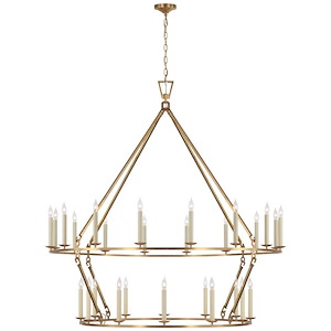 Darlana - 154W 28 LED Oversized 2-Tier Chandelier-63.5 Inches Tall and 61.25 Inches Wide - 1328039
