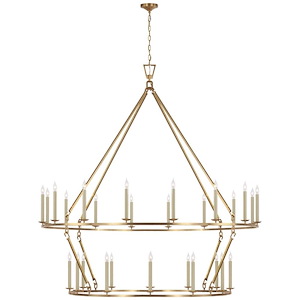 Darlana - 154W 28 LED Grande 2-Tier Chandelier-76.5 Inches Tall and 73 Inches Wide