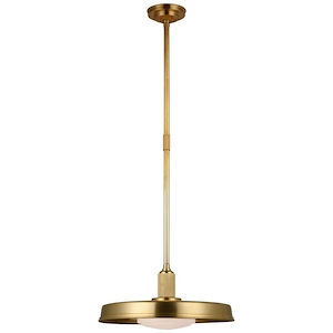 Ruhlmann - 15W 1 LED Factory Pendant In Modern Style-8.75 Inches Tall and 18 Inches Wide