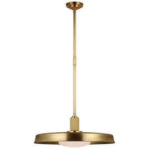 Ruhlmann - 15W 1 LED Factory Pendant In Modern Style-10 Inches Tall and 24 Inches Wide