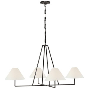 Ashton - 26W 4 LED Extra Large Sculpted Chandelier-25.5 Inches Tall and 44.5 Inches Wide - 1314539