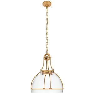 Gracie - 18W LED Large Dome Pendant In Modern Style-24.5 Inches Tall and 19 Inches Wide