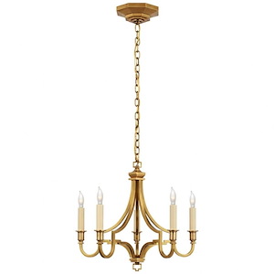 Mykonos - 27.5W 5 LED Small Chandelier In Modern Style-14.25 Inches Tall and 15.5 Inches Wide - 1112134