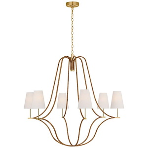 Biscayne - 39W 6 LED Extra Large Wrapped Chandelier In Traditional Style-42.75 Inches Tall and 45.75 Inches Wide - 1314544