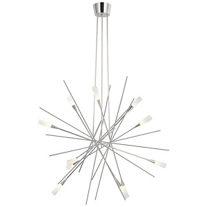 Stellar - 55W LED Large Chandelier In Modern Style-31.5 Inches Tall and 38.25 Inches Wide