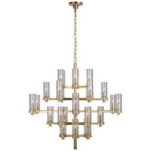 Sonnet - 195W 30 LED Large Chandelier In Modern Style-37.75 Inches Tall and 42 Inches Wide
